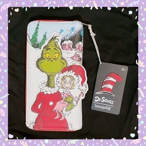Loungefly Dr. Seuss The Grinch Loves The Holidays Zip Around Wallet